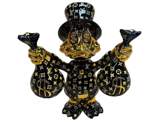 Dagobert Duck Beeld, Lior24, Zwart met goudkleurige accenten